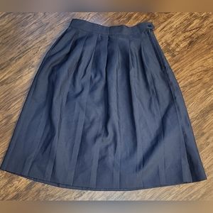 Girls French Toast Navy Blue Pleated Uniform Skirt Size 16